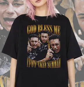 Retro 90's God Bless Me It's F*Cken Summah T-Shirt, Summer Party Fan Bootleg Tee T-Shirt, Gift For Women and Man