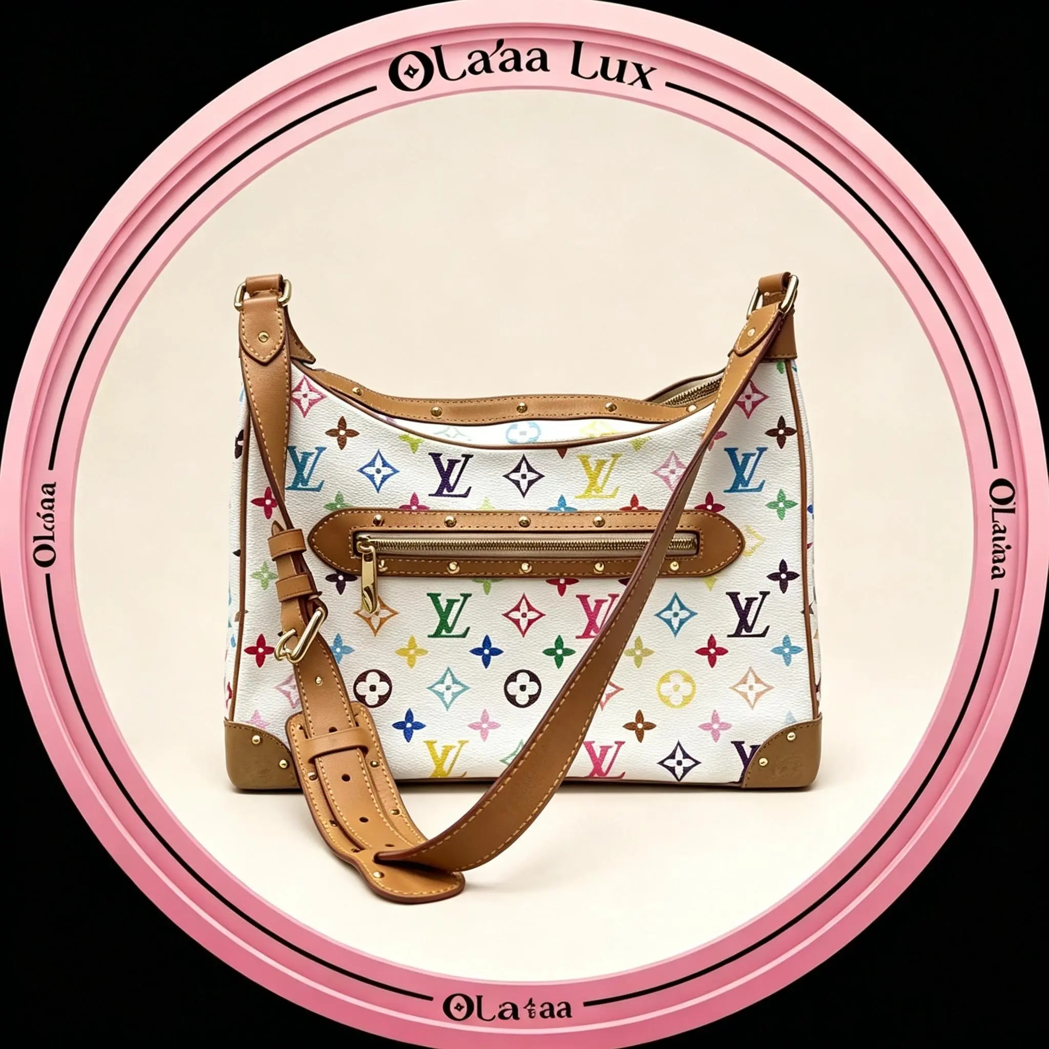 Pre-owned Louis Vuitton MONOGRAM GRAFFITTI MURAKAMI SHOULDER BAG C19495561937