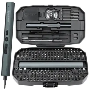 STREBITO Electric Screwdriver 155 in 1 Mini Electric Screwdriver Set, Max 5 N.m, 140 S2 Magnetic Bits, 3 Torque Settings, 650mAh Power Screwdriver Cordless Rechargeable, Repair Tool Kit for PC Phone repair tool