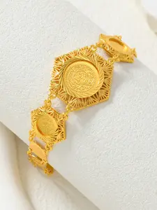 24k Copper Bracelet, Multilayer Hollow Out Design, Vintage Ethnic Style, Women's Jewelry for Ramadan Banquet Accessories, Elegant Jewelry Bracelet, Premium Bracelet