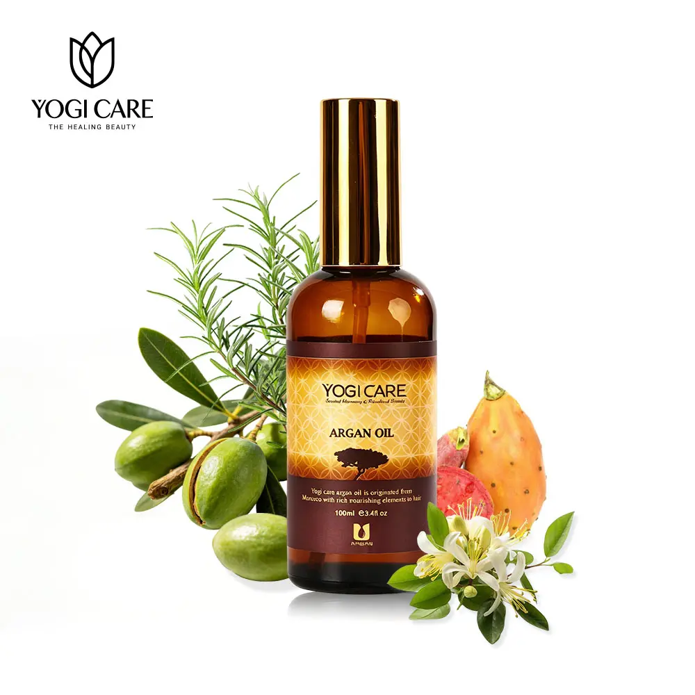 YOGI CARE Argan Oil Aromatic Moisturizing Hair Serums Lightweight No Greasy Hair Oil Hydration Protection Essentials Oil For All Type Hair 100ml,Defined Curlz,Luxurious Haircare