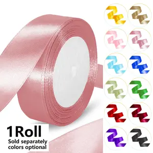High-Quality Satin Ribbon Roll, 4cm Wide X 22m Long, Perfect for Wedding Gifts, Bouquet Bows, Home Party Decor, DIY Crafts, Soft Ribbon Wrap