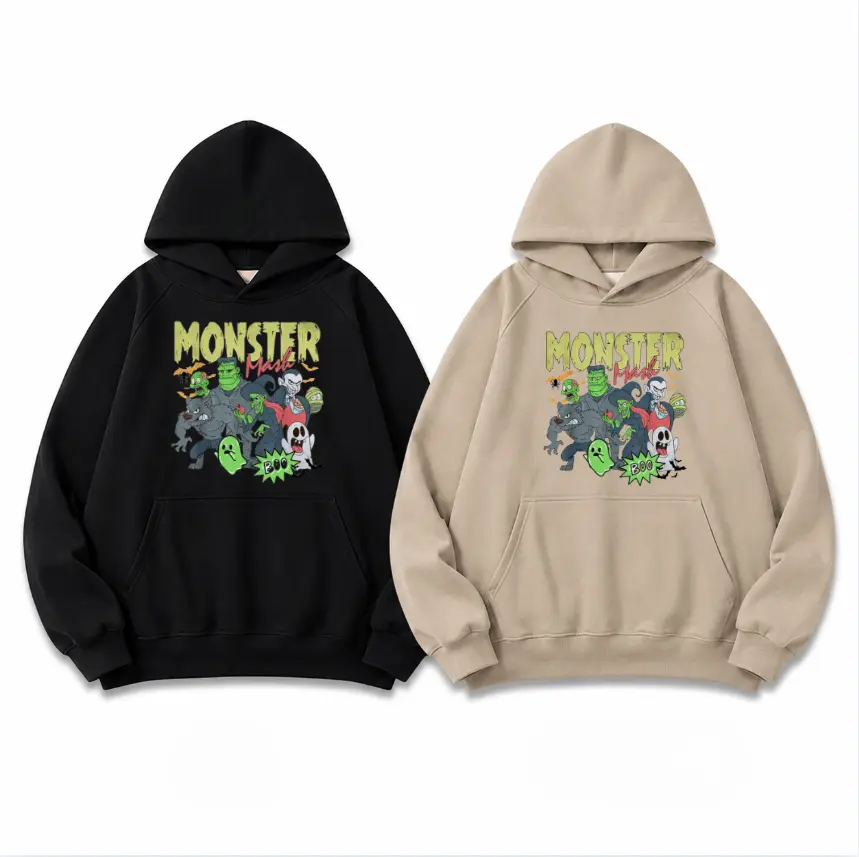 Vintage Halloween Outfit, Monster Mash Hoodie Pullover