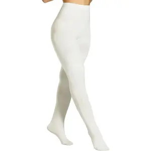 Opaque Fleece Lined Tights for Women, High Waist Warm Winter Thermal Control Top Pantyhose