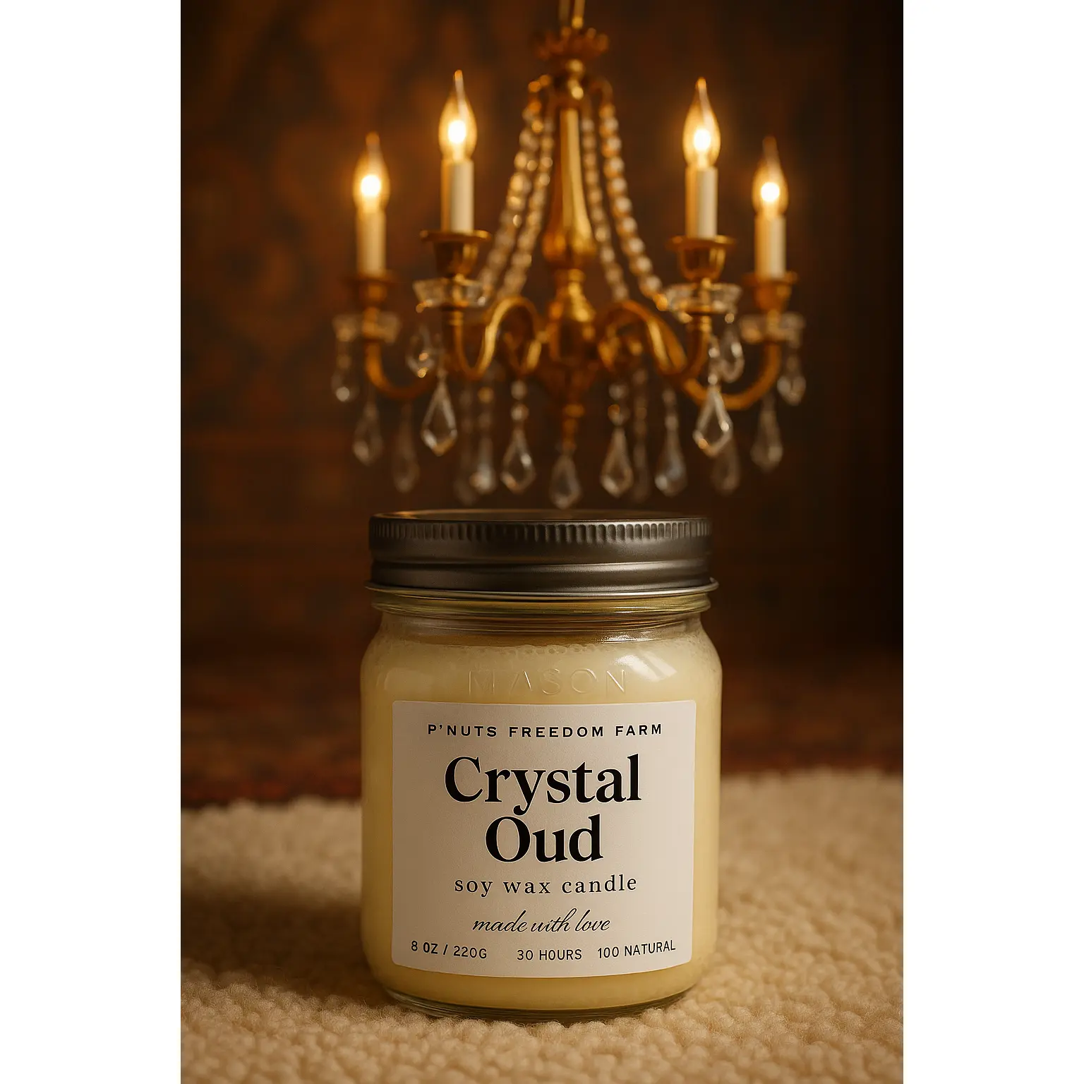 Crystal Oud - Soy Wax Candle