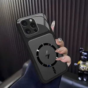 Lightning Bolt Design Gloss MagSafe Compatible Shockproof Protective Cover with Precision Magnet Ring for [iPhone 16 Pro] 952
