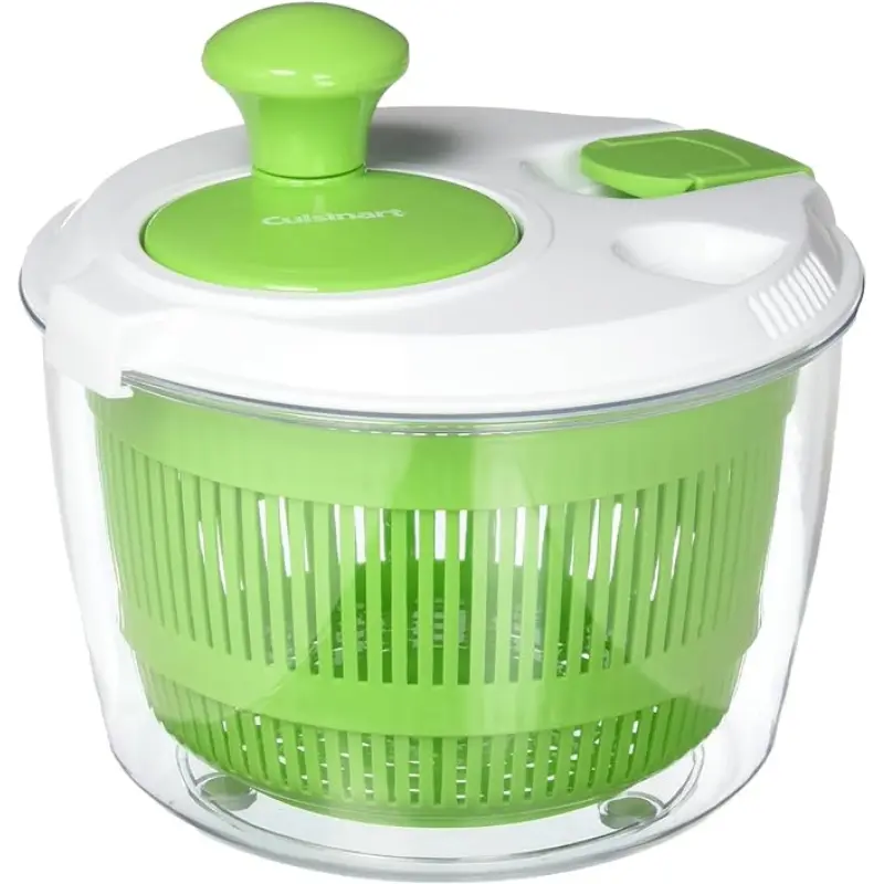 "Cuisinart Salad Spinner, 3-Quart Capacity, Wash, Spin & Dry Greens, Spin-Dry Vegetables, Fruit and Vegetable Salad Spinner, Kitchen Utensils