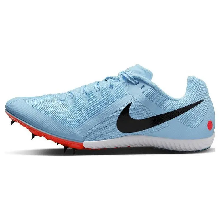 Multi-Event Mesh Track Spikes, All Seasons Athletic Shoes for Track and Field in Cool Blue, Style DC8749-400, Casual, New, No Heel, Round Toe