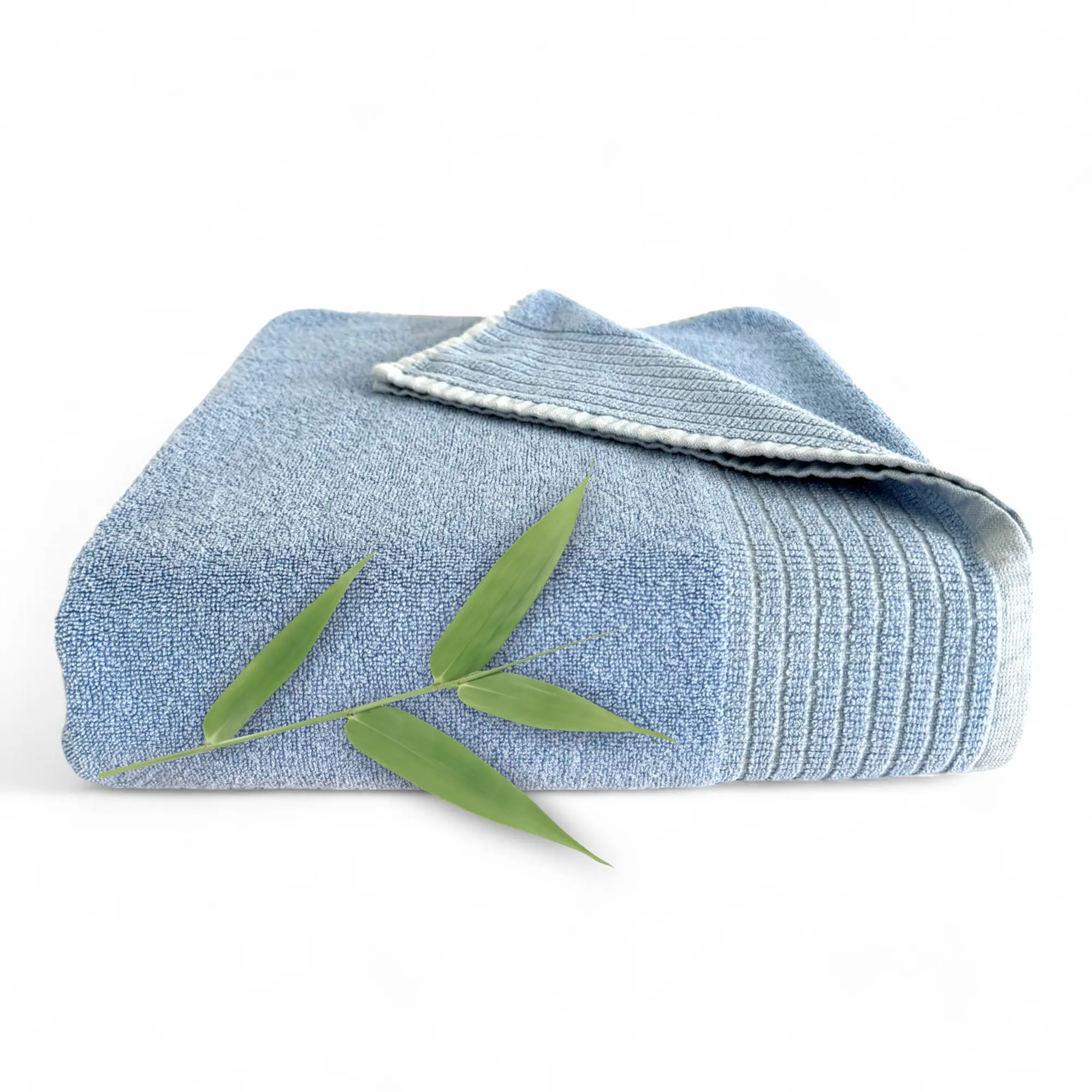 Quick-Drying Bamboo Spa Bath Towel - Viscose from Bamboo + Cotton - Ocean