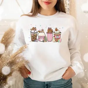 Pink Gingerbread Man Coffees | DTF Transfer