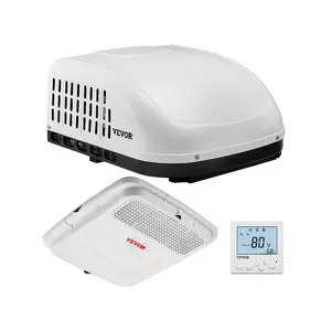 Fathersdaygift VEVOR RV Air Conditioner, 15000 BTU Non-Ducted Rooftop RV AC Unit, 65 dB Quiet Design, Including Air Distribution Box, Operation Panel and Installation Hardware, for Campers, Vans, Trailers, Whitedealsforyoudays