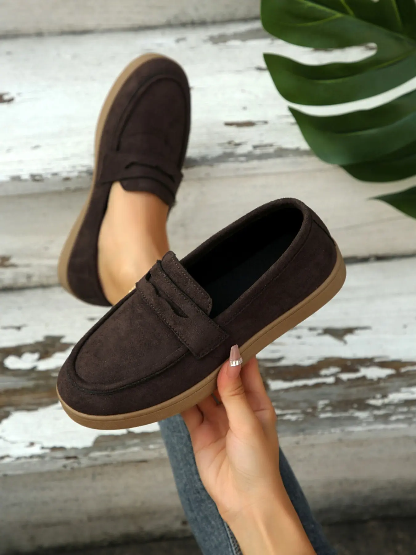 New Arrival Slip-On Women's Shoes Footwear, Versatile Soft Sole Comfortable Casual Leopard Print Loafers, Perfect for Daily Wear