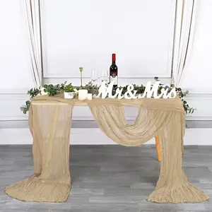 12-Pack Cheesecloth Gauze Table Runner Tablecloth Bohemian Style Elegant Multi Color Perfect for Weddings Bridal Showers Birthdays Special Occasions Christmas Table Decor Graduation Party Decor