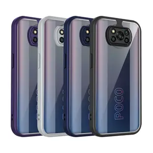 Xiaomi Poco X3 Pro X3NFC 5G Case Shockproof Silicone Bumper Air Cushion Clear Matte Back Cover Hard Phone Case for Xiaomi Poco X3 Pro PocoX3 5G