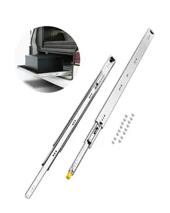KFFKFF Set of Two Drawer Rails, Summervibes,Summervibes, Sizes Ranging from 16 to 60 inches, 250 lbs Weight Limit, Locking Mechanism, Ball Bearing Side Mount Slide Rail