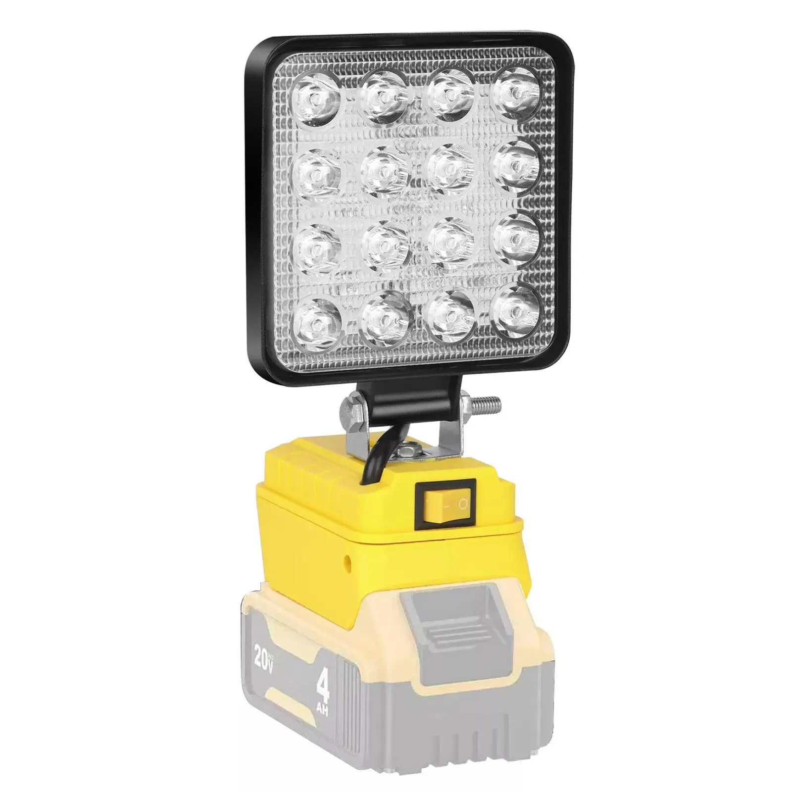 Cordless LED Work Light for DeWalt 20V Battery - Compact, Portable and Versatile Emergency Floodlight, Bright LED Work Flashlights (No Battery Included)