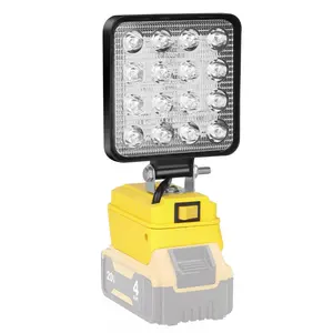 Cordless Led Work Light For De vvalt 20V Battery, Portable Flood Light Flashlight（no battery）