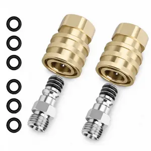 2PCS 1/4 inch Quick Connect Coupler for Airless Paint Sprayer, High Pressure Hose to Machine Connector