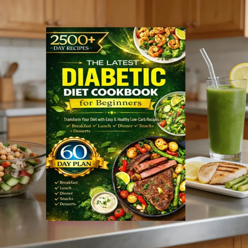 Latest Diabetes Diet Recipes for Beginners, Simple Healthy Meal Plans for Breakfast, Lunch, Dinner, Snacks, Desserts, Manage Health Easily