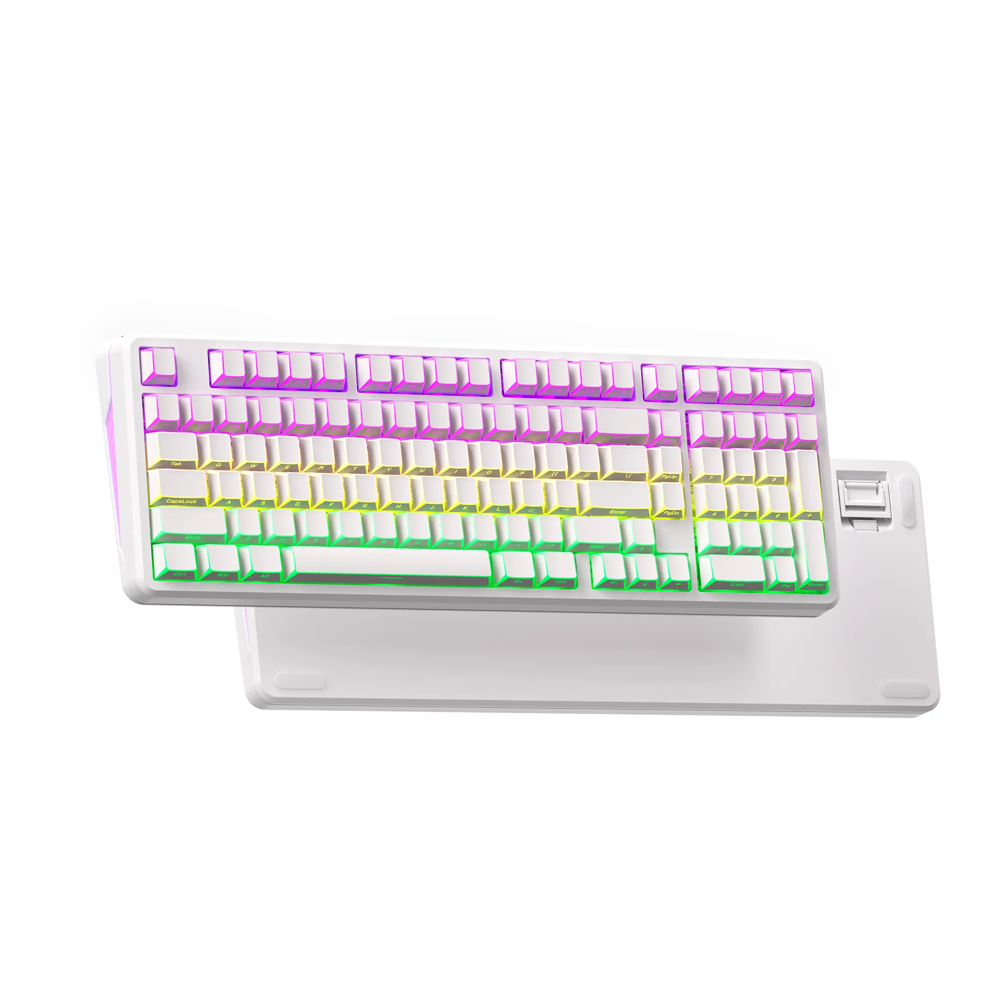 XVX M98 Tri-Mode Wireless Mechanical Keyboard, 98% Hot Swappable Custom Creamy Keyboard Gaming Keyboard, Office keyboard, RGB Backlit