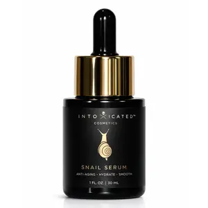Intoxicated Cosmetics Snail Serum 1 fl.oz/30ml Hydrating Anti-Aging Skincare with Vegan Snail Venom Peptide & Mucin for Moisture & Firmness Niacinamide & Moringa Oil Daily Moisturizer