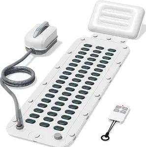 Bubble Bath Mat, Bathtub Mat with Air Massage and Remote Control, Waterproof, Non-Slip, Adjustable Bubble Intensity, Aroma Diffuser, 47x14.2 Inch Full Body Spa Massager