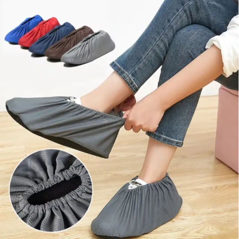 6-Pack Reusable Protective Shoe Covers, Protect Shoes From Dust, Footwear Clean, Ideal for Home Use, Household, Durable, Washable and Easy to Clean, Perfect for Daily Protection