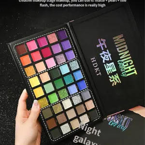 Hdkt 45-Color Eyeshadow Palette, Glitter Palette, Matte & Shimmer Finishes, Long-Lasting Waterproof Makeup, Perfect for Halloween & Christmas