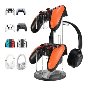 Universal Storage Rack, Headphone Holder, Transparent Acrylic Hanging Stand, Detachable Desktop Display Shelf, Switch Ps5 Ps4 Xbox Controller, Headphone Hook, Headset Holder