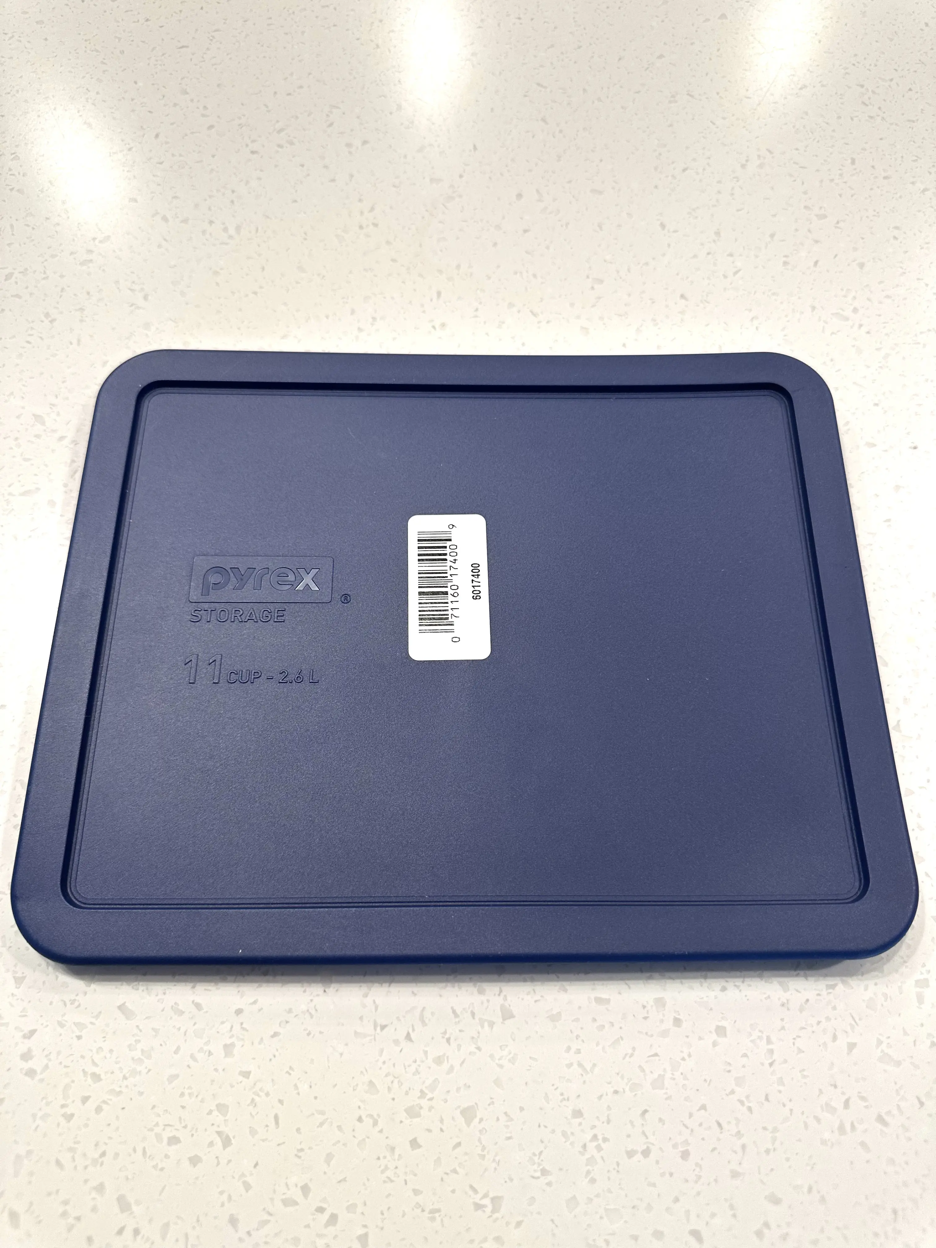 Pyrex Replacement Lid Fits 11 Cup 2.6L Glass Containers Blue Secure Fit Storage Solution