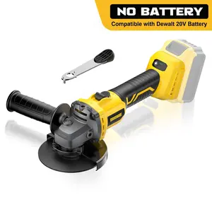 VERVEWAVE 20V Cordless Angle Grinder 4.5 Inch - 6 Variable Speed Brushless Cut-Off Tool for Metal, Rust & Polishing - 8500RPM Body Only (No Battery)