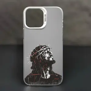 Jesus Son Of God Christian Pattern Case for iPhone 17 16 Pro Max 15 Plus 14 13 12 11  Air XR XS Shockproof Anti-Scratch Durable PC Back Protective Cover Gifts For Women Men Teen Girls