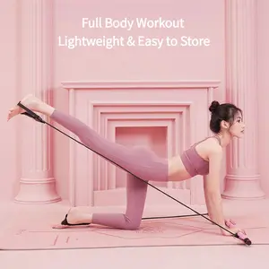 Deluxe Color Gift Box Pilates Bar Kit - Professional 3-in-1 Home Gym Set for Women - All-in-One Pilates Reformer Alternative for Glute Sculpting & Full Body Toning - Premium Fitness Gift