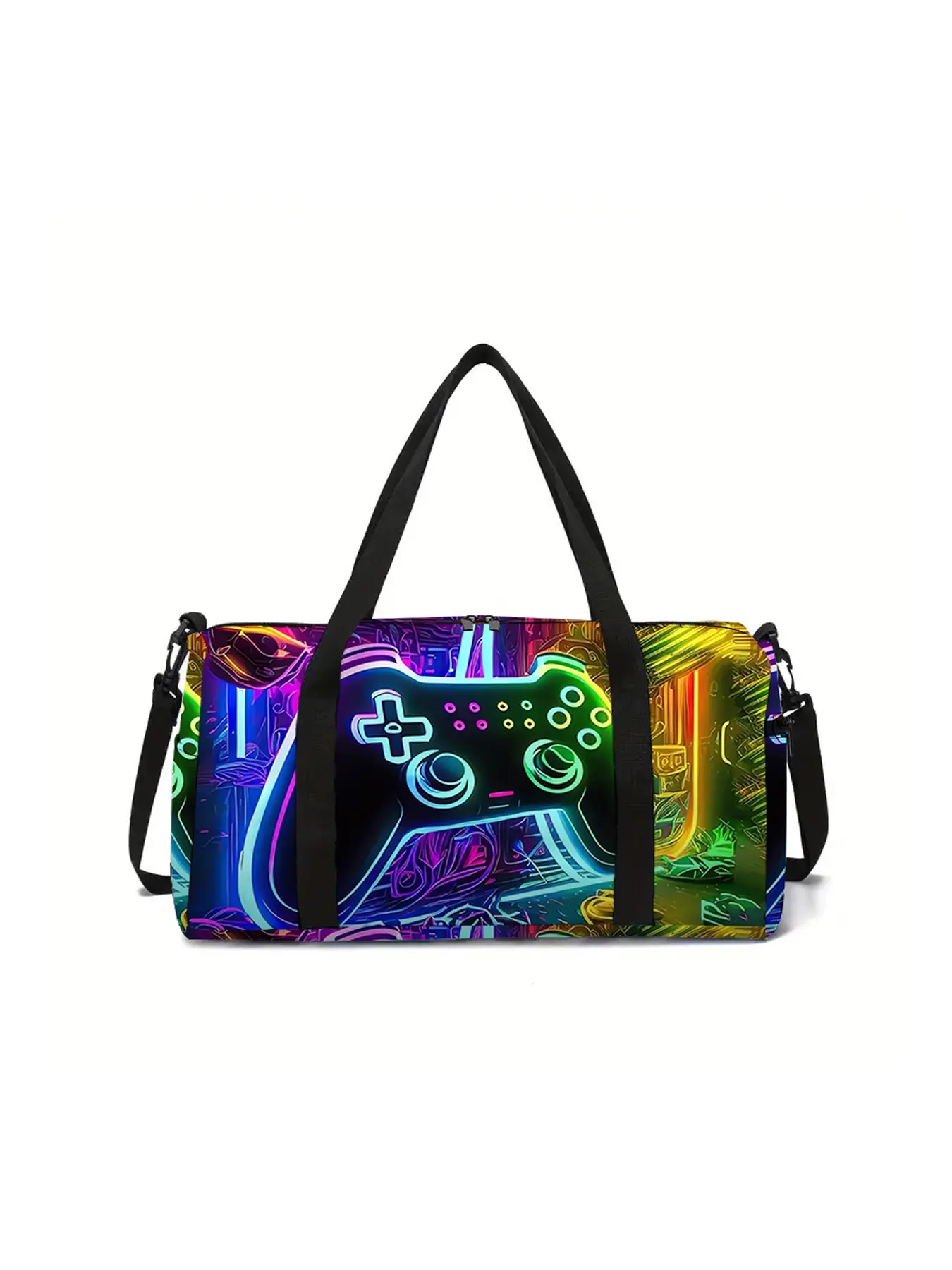 Gamepad pattern printed large capacity travel duffel bag Fashion Travel Bag Casual Travel Bag Travel Duffle Bag