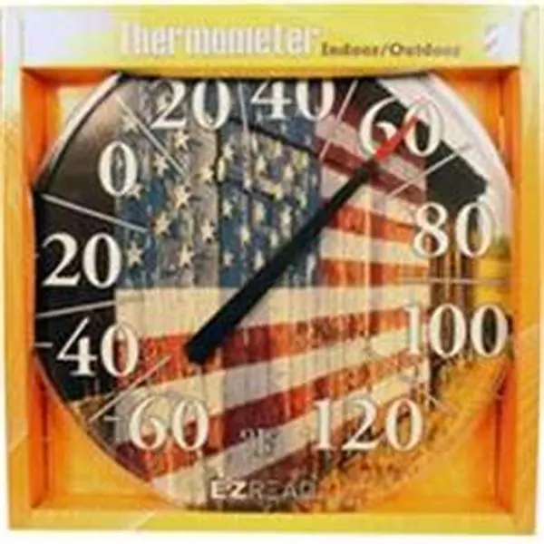Headwind Consumer 034020 Analog Ezread Dial Thermometer - 1.25 lbs, 12.5 in, High Resolution, Larger Readout, Special UV Resistance, Inlaid Photographs for American Barn Temperature Measurement