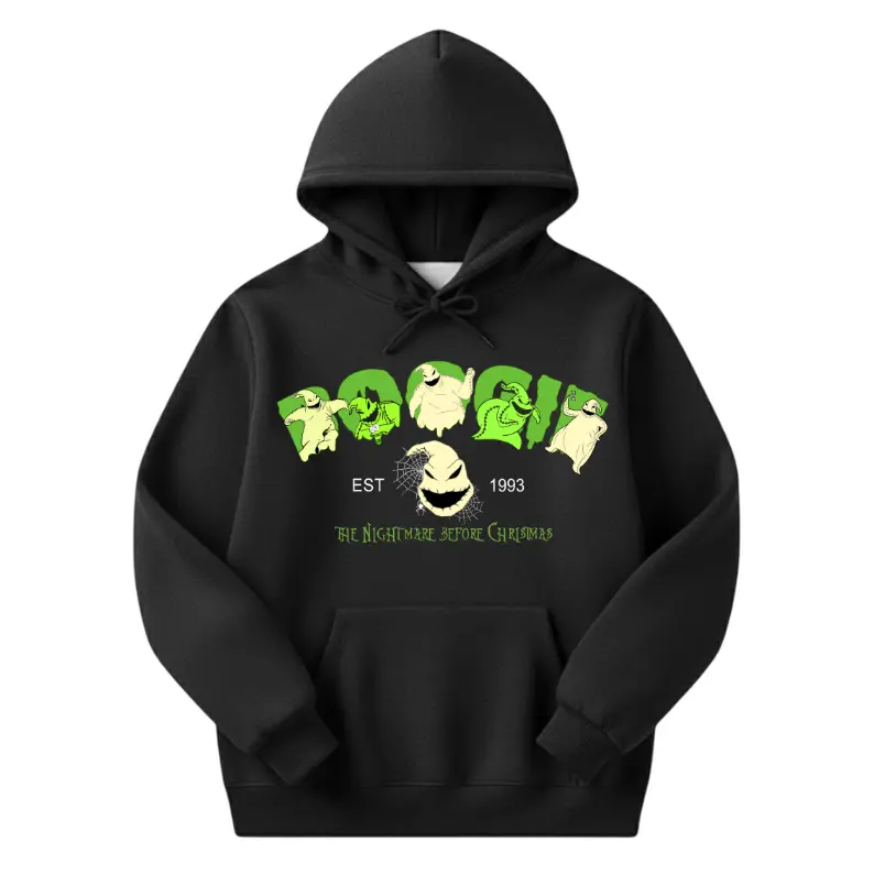 Nightmare Before Christmas Hoodie, Boogie Spooky Merch, Retro 1993 Movie, Aesthetic, Unisex Jumper, Halloween Christmas Movie Fan Gift, Cozy, Trendy	
