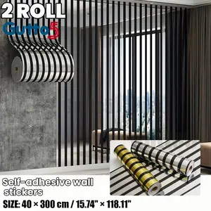 2 Roll Pack 3D Metal Texture Self-Adhesive Wall Panels, Thick 3D Metal Wallpaper, Textured Wall Decor, Home Decoration, Bedroom and Living Room