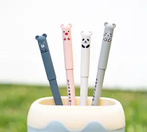 Kawaii erasable pens  cute animals set of 4