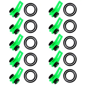 Fishing Rod Pole Hook Keeper (10pcs/set), Lockt Bait Lure Accessories Jig Hooks Safety Keeping Holder, Outdoor Fishing Tool