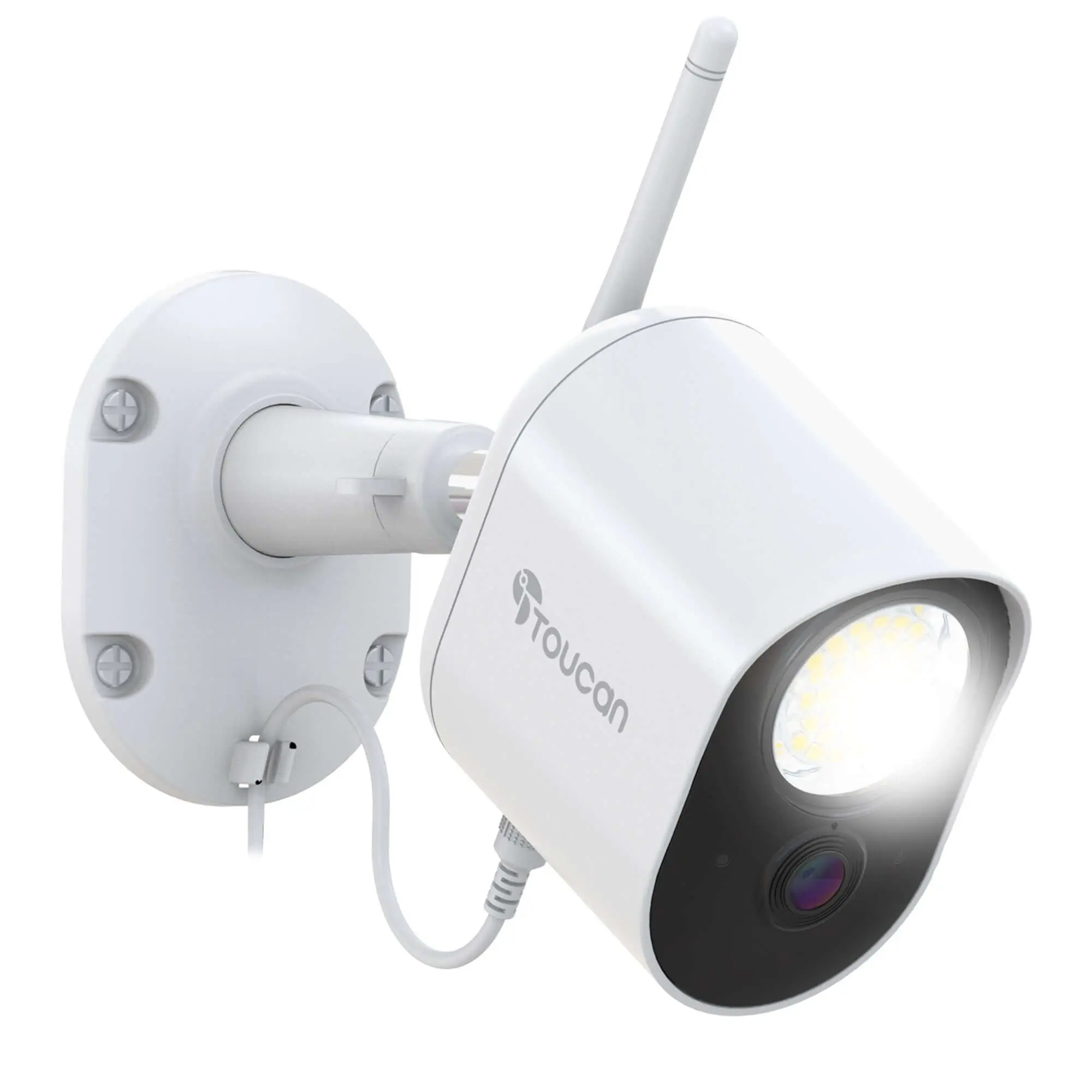 Toucan Floodlight Security Camera – 1080p HD, 1200 Lumen Light, Radar Motion Detection