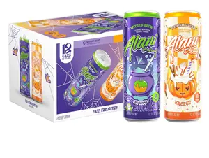 Alani nu witches brew and pumpkin cream 12fl oz cans, 12 pack Halloween Beverage Drink