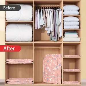 10 Piece Vacuum Storage Bag Set, Seal Compression Bags for Clothes, Pillows, Quilts, Bedding, Travel Friendly, Space Saving, Includes Manual Pump