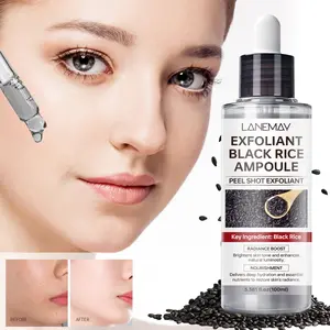 100ml Black Rice Peel Shot Ampoule - Exfoliant & Nourisher Formula - Visible Brightening & Deep Hydration - For All Skin Types Radiance