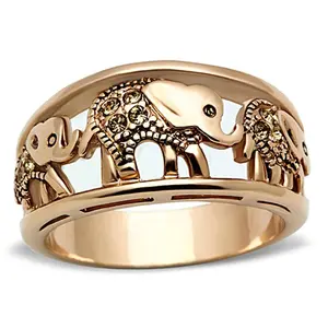 Women's Gold Plated Elephant Caravan Ring in Stainless Steel Jewelry sydney  ring  star oval  engagement