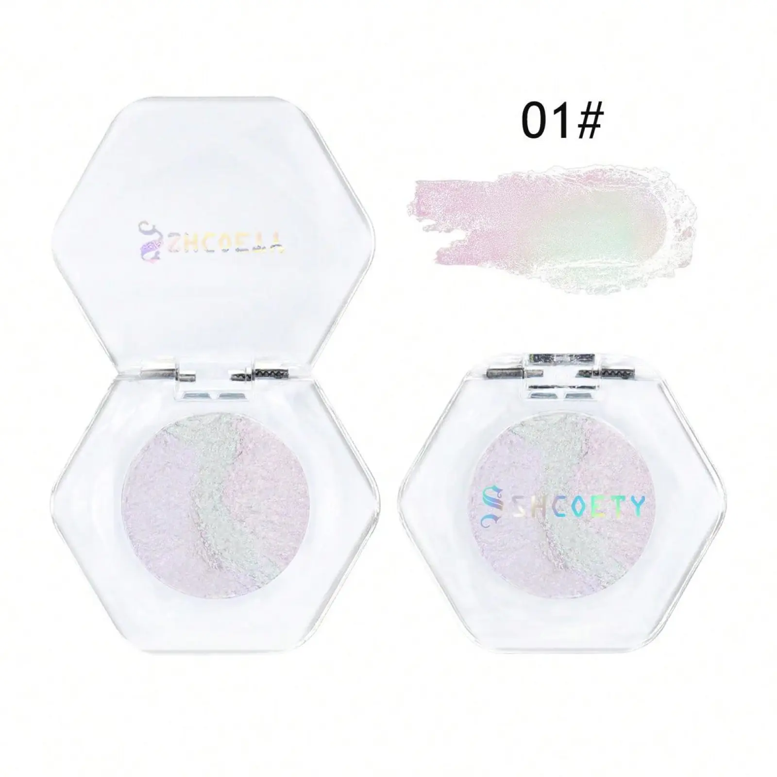 Metallic Color-Changing Eyeshadow Powder - Flawless, High-Pigmented, Blendable, Creamy Duochrome, Long-Lasting Shimmering, Powder Form Eye Makeup Essential for Daily Wear, Festive & Party Supplies