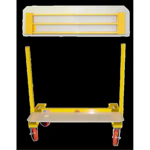 212 MAIN Material Cart Skid Plate - Closed Front, Edge Guard, Fully Assembled Polyethylene Load Support for Home Improvement, Building Supplies Trolleys, Portable