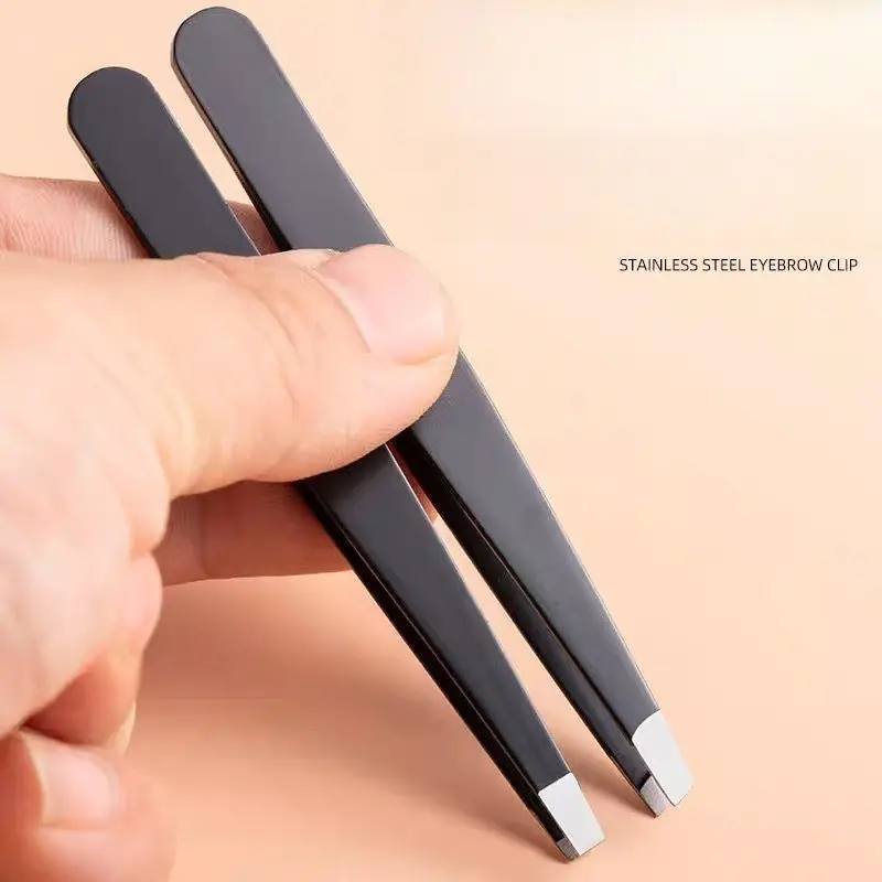 2pcs Precision Brow Tweezers, Ultra-Thin Blackhead Remover, Men's Beard Trimmer, Women's Brow Shaper, Hair Removal Tool, Eyebrow Shaping Tool