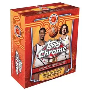 Topps Chrome 2025 Basketball Trading Cards - Look for Autograph Cards & Chase Retail Exclusive Raywave Parallels