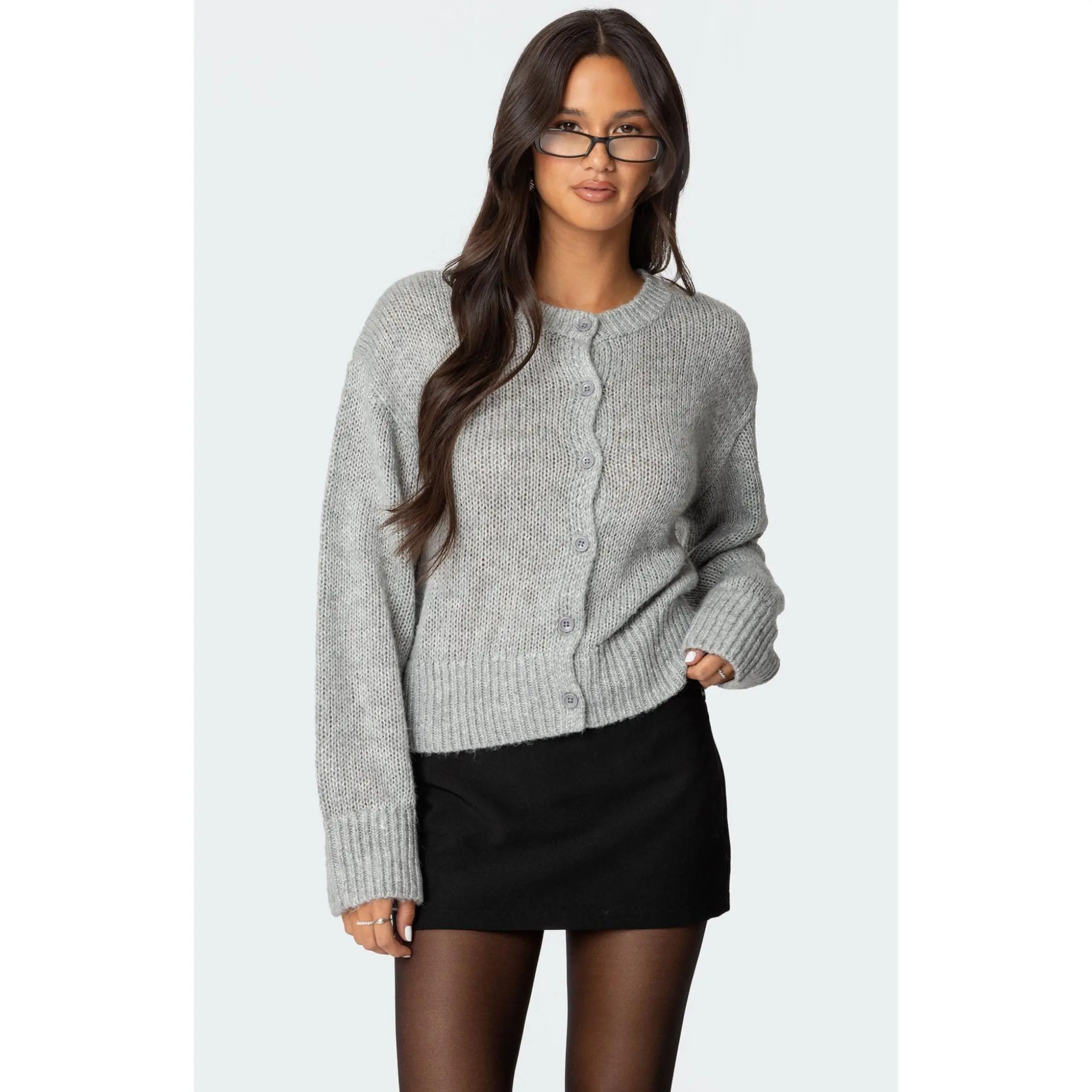 Edikted Women's Freida Fuzzy Knit Cardigan Edikted Women's Freida Fuzzy Knit Cardigan