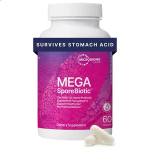 Microbiome Labs MegaSporeBiotic Capsules – Daily Nutritional Supplement, 60 Capsules